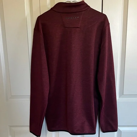 Oakley Burgundy Quarter-Zip Pullover - Picture 2 of 5